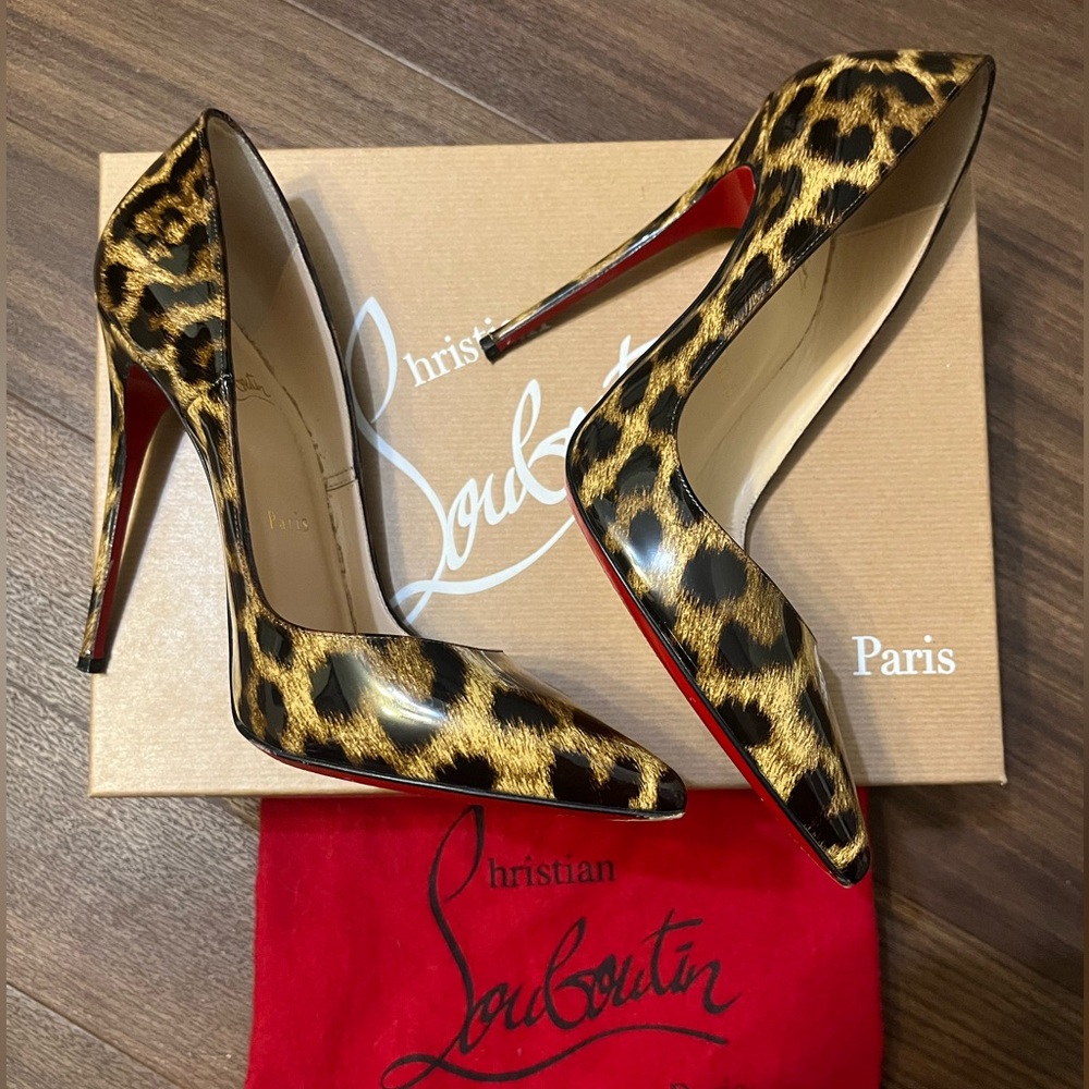 Christian Louboutin Animal Print So Kate Heels